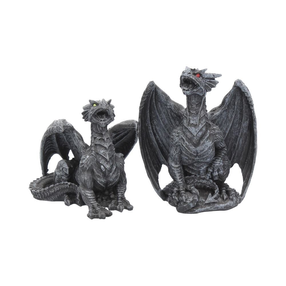 Nemesis Now - Dark Fury (Set of 2) Beeldjes/figuren - Draak - Grijs